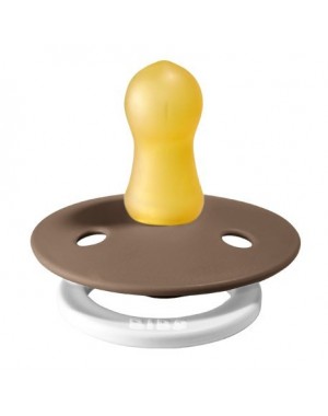 BIBS Colour, Maat 1 (0-6 maanden), Rond - Latex, Speen met naam