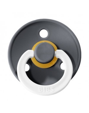 BIBS Colour, Maat 1 (0-6 maanden), Rond - Latex, Speen met naam