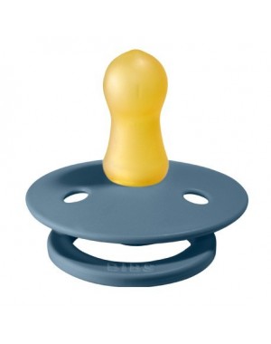 BIBS Colour, Maat 1 (0-6 maanden), Rond - Latex, Speen met naam