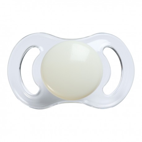 ESSKA Happy Mini Night,  Maat 1 (0-6 m),  Symmetrisch - Siliconen, Speen met naam , 5-pack