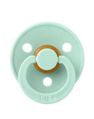 BIBS Colour, Maat 1 (0-6 maanden), Rond - Latex, Speen met naam