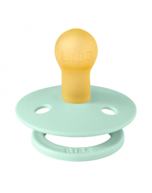 BIBS Colour, Maat 1 (0-6 maanden), Rond - Latex, Speen met naam