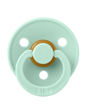 BIBS Colour, Maat 1 (0-6 maanden), Rond - Latex, Speen met naam