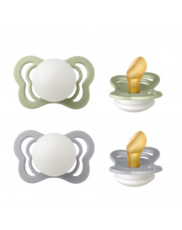 BIBS Couture - 2 stuks,  Maat 1 (0-6m), Orthodontisch - Latex,