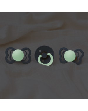 Bibs Couture Night Glow,  Maat 1 (0-6 m), Orthodontisch - Latex