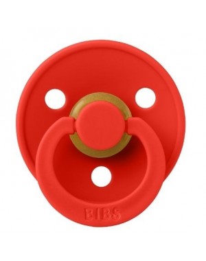 BIBS Colour, Maat 1 (0-6 maanden), Rond - Latex, Speen met naam