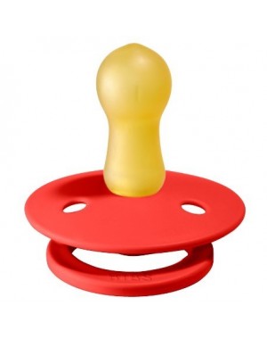 BIBS Colour, Maat 1 (0-6 maanden), Rond - Latex, Speen met naam