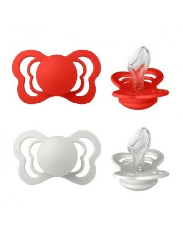 BIBS Couture - 2 stuks,  Maat 2 (6+ m), Orthodontisch - Silicone,
