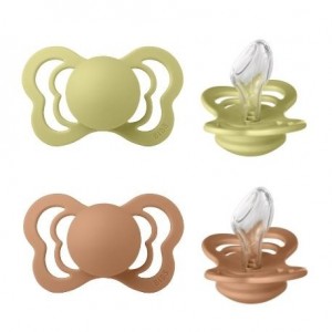 BIBS Couture - 2 stuks,  Maat 2 (6+ m), Orthodontisch - Silicone,