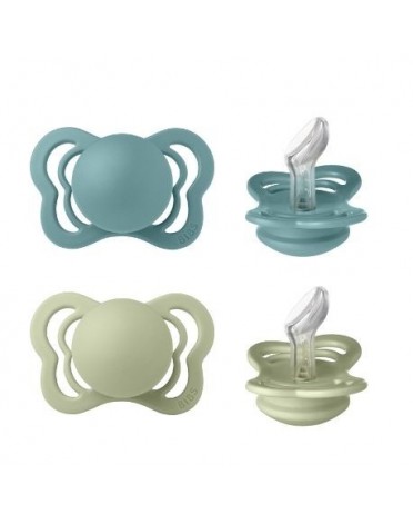 BIBS Couture - 2 stuks,  Maat 1 (0-6m), Orthodontisch – Silicone