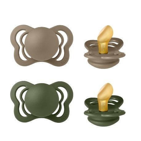 BIBS Couture - 2 stuks,  Maat 1 (0-6m), Orthodontisch - Latex,