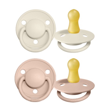 BIBS De Lux Night - 2 stuks,  Maat 1 (0-6m.),  Rond - Latex