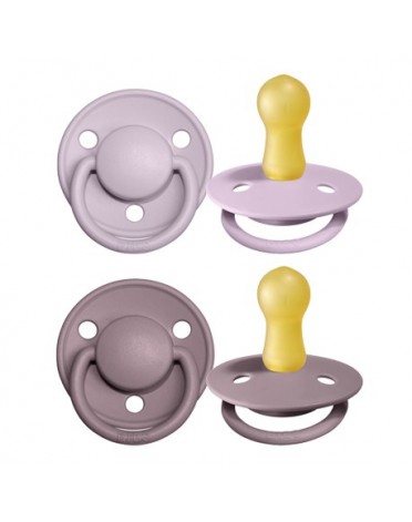 BIBS De Lux Night - 2 stuks,  Maat 2 (6+ m.),  Rond - Latex