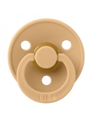 BIBS Colour, Maat 1 (0-6 maanden), Rond - Latex, Speen met naam