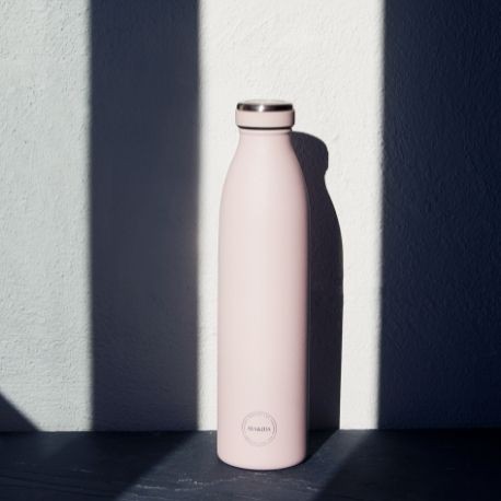 Aya&Ida,  Drinkfles, Drikkeflaske med låg, 500 ml,  Zacht Roze
