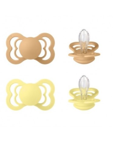 BIBS Supreme - 2 stuks,  Maat 2 (6+ m), Symmetrisch - Silicone