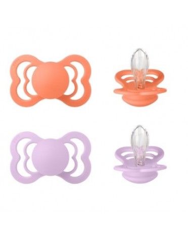 BIBS Supreme - 2 stuks,  Maat 2 (6+ m), Symmetrisch - Silicone