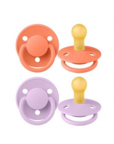 BIBS De Lux - 2 stuks,  Maat 1 (0-6m.),  Rond - Latex