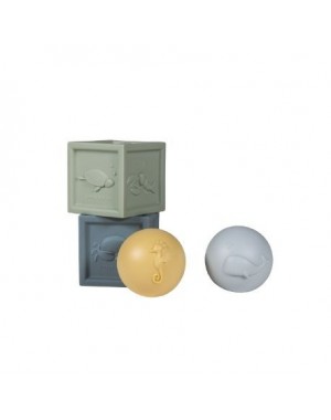 LITTLE DUTCH, Badspeelset , Met kubussen en ballen, 4 delen