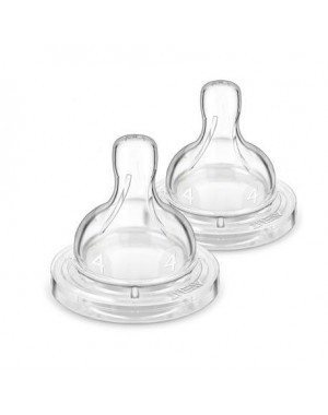 Philips Avent,  Anti-koliek spenen 2 stuks, Transparant, Leeftijd 1m+