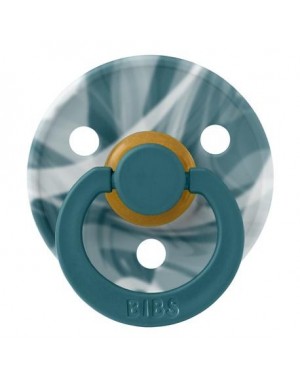 BIBS Colour, Maat 1 (0-6 maanden), Rond - Latex, Speen met naam
