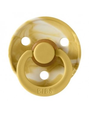 BIBS Colour, Maat 1 (0-6 maanden), Rond - Latex, Speen met naam