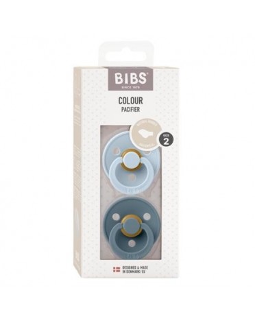 BIBS Colour 2 stuks, Maat 2 (6+m), Orthodontisch - Latex