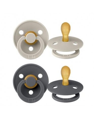 BIBS Colour 2 stuks,  Maat 1 (0-6m), Symmetrisch - Latex