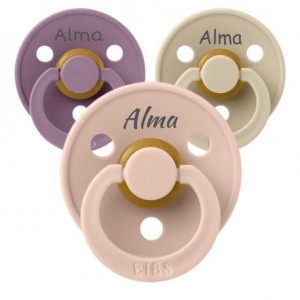 BIBS Colour, Maat 2 (6+m), Symmetrisch - Latex, Gepersonaliseerde spenen