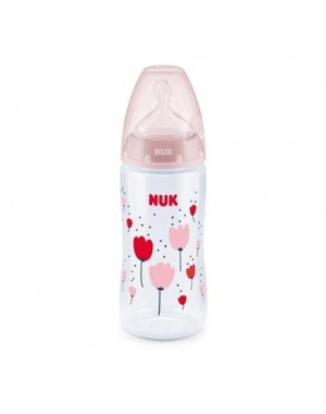 NUK  First Choice, Babyfles, Blauw 0-6 maanden.