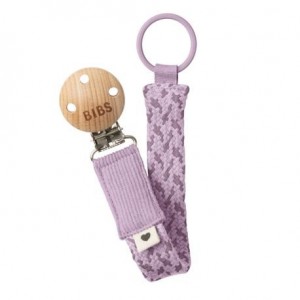 BIBS Paci vlecht,  Speenkoord, Violet Sky / Mauve