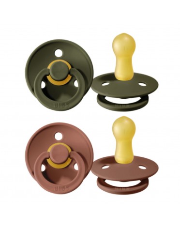 BIBS Colour - 2 stuks, Maat 2 (6+ maanden), Rond - Latex
