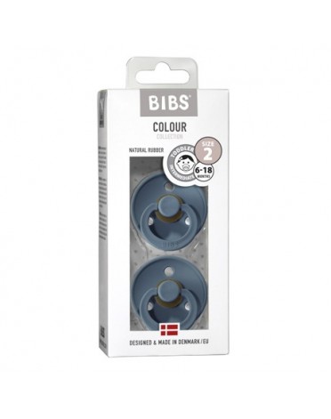 BIBS Colour - 2 stuks, Maat 2 (6+ maanden), Rond - Latex