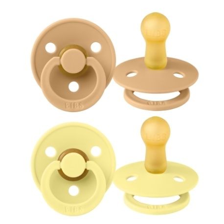 BIBS Colour - 2 stuks, Maat 2 (6+ maanden), Rond - Latex
