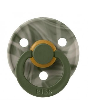 BIBS Colour, Maat 1 (0-6 maanden), Rond - Latex, Speen met naam