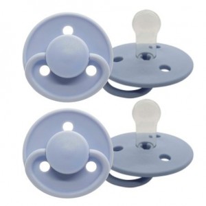 MININOR 2 stuks, Maat 1 (0-6 maanden), Rond - Silicone