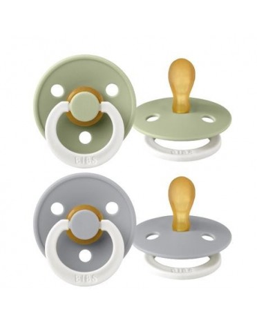 BIBS Colour 2 stuks,  Maat 1 (0-6m), Symmetrisch - Latex