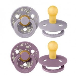 BIBS X LIBERTY, Colour 2-pack, Maat 1 (0-6 maanden), Rond - Latex