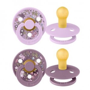 BIBS X LIBERTY, Colour 2-pack, Maat 1 (0-6 maanden), Rond - Latex