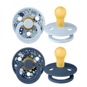 BIBS X LIBERTY, Colour 2-pack, Maat 1 (0-6 maanden), Rond - Latex