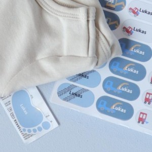 74 naamstickers - Gemengd pakket