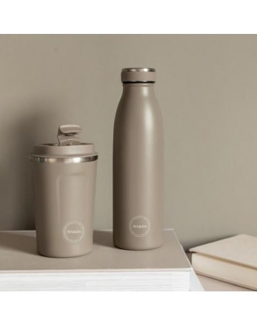 Aya&Ida,  Drinkfles, Drinkfles met deksel, 500 ml, Driftwood