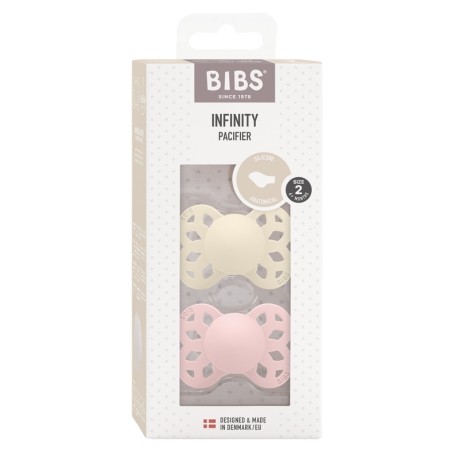 BIBS Infinity 2-pack, Maat 2 (6+ m), Anatomisch - Silicone