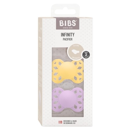 BIBS Infinity 2-pack, Maat 2 (6+ m), Anatomisch - Silicone