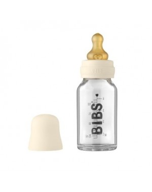 BIBS Baby Glazen Fles, Complete set 110 ml