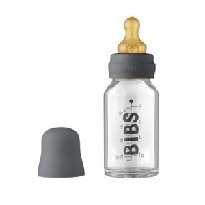 BIBS Baby Glazen Fles, Complete set 110 ml