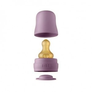 BIBS Flessenset, Accessoires voor babyflessen, Deksel en ronde latex speen