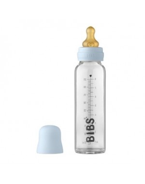 BIBS Baby Glazen Fles, Complete set 225 ml