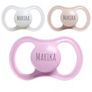 ESSKA Happy, Maat 2 (6+ m), Symmetrisch - Siliconen, Speen met naam