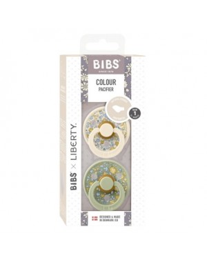 BIBS X LIBERTY, Colour 2-pack, Maat 1 (0-6 maanden), Anatomisch - Latex